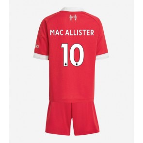 Liverpool Alexis Mac Allister #10 Dětské Domácí dres komplet 2025-26 Krátký Rukáv (+ trenýrky)